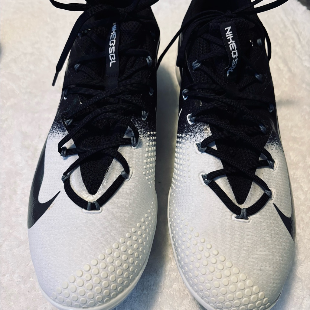 Brand New Nike Lunar Vapor Baseball Cleats Mens 13 Black White Box 62
